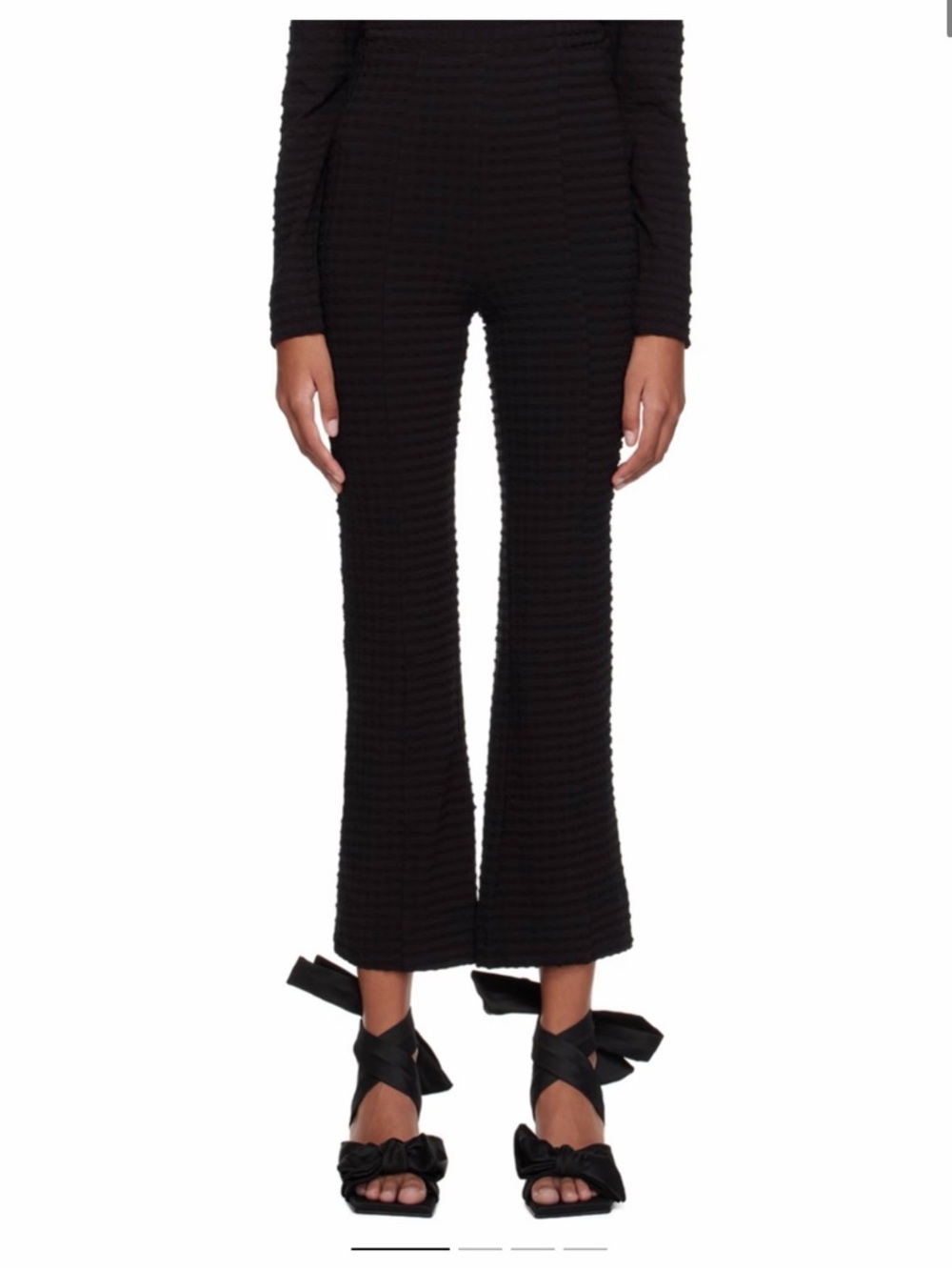 NWOT GANNI Black Cropped Trousers